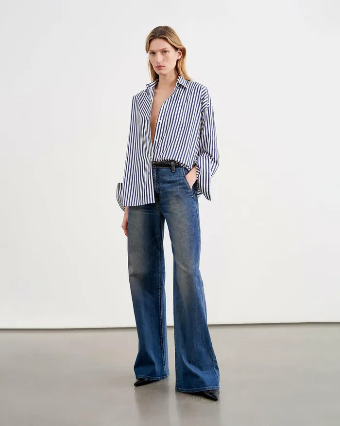 Women Denim Nili Lotan ANNA JEAN Classic Wash