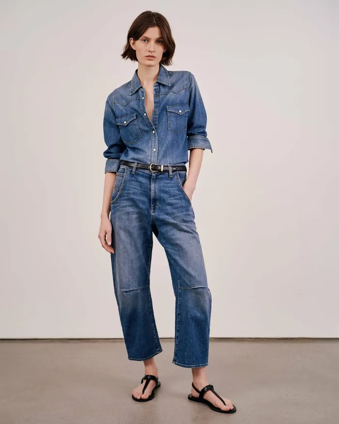 Women Denim Nili Lotan EMERSON JEAN Classic Wash