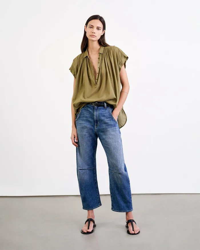 Women Denim Nili Lotan EMERSON JEAN Classic Wash