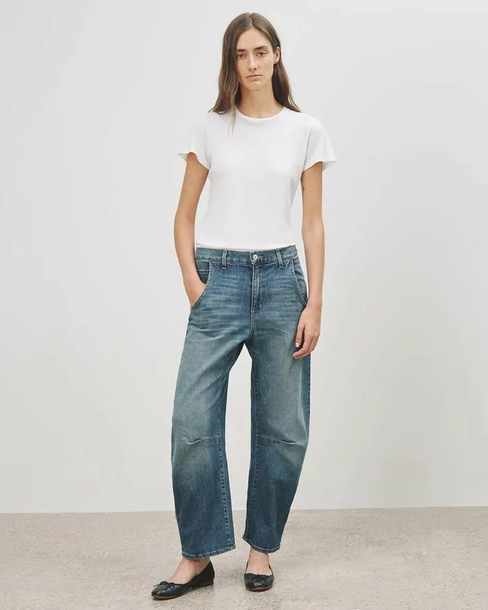 Women Denim Nili Lotan EMERSON JEAN Classic Wash