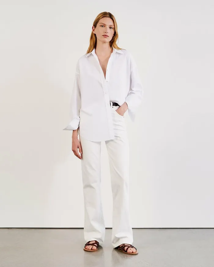Women Denim Nili Lotan JOAN JEAN Cream