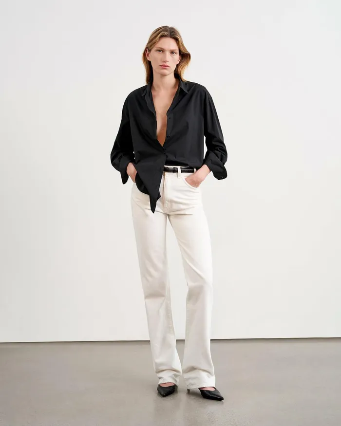 Women Denim Nili Lotan JOAN JEAN Cream