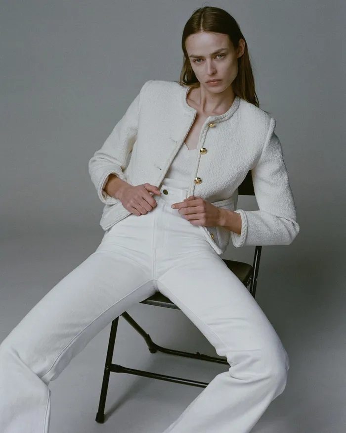 Women Denim Nili Lotan JOAN JEAN Cream