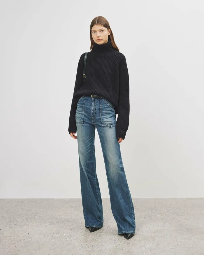 Women Denim Nili Lotan QUENTIN JEAN Classic Wash