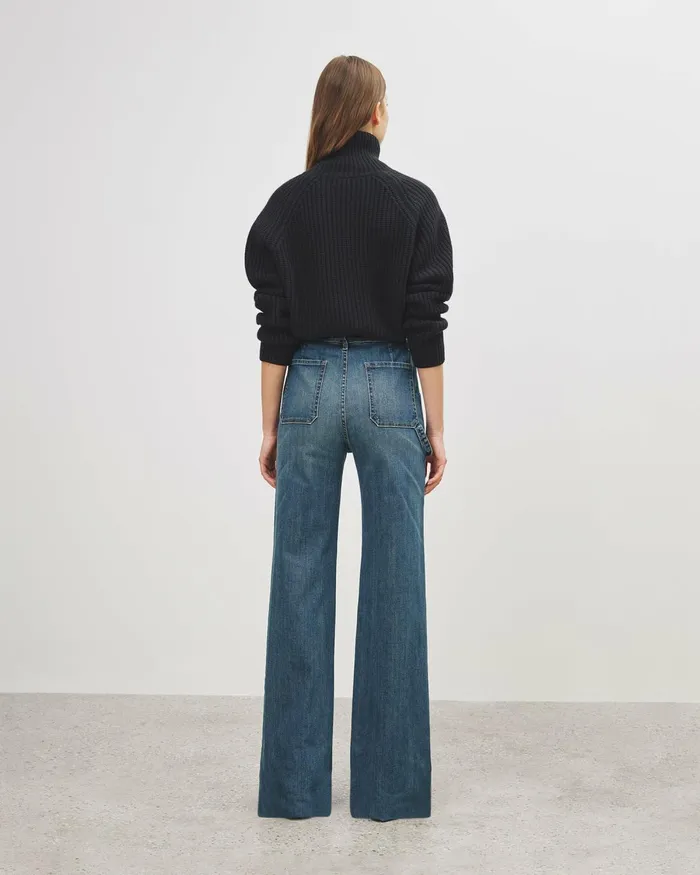 Women Denim Nili Lotan QUENTIN JEAN Classic Wash