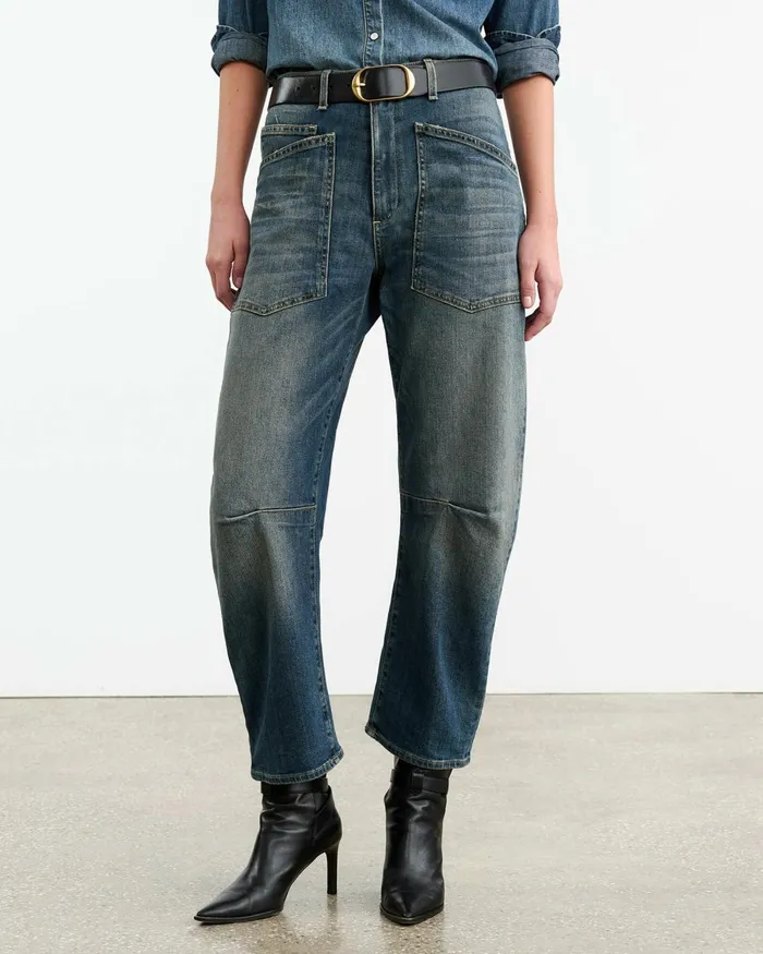Women Denim Nili Lotan SHON JEAN Classic Wash