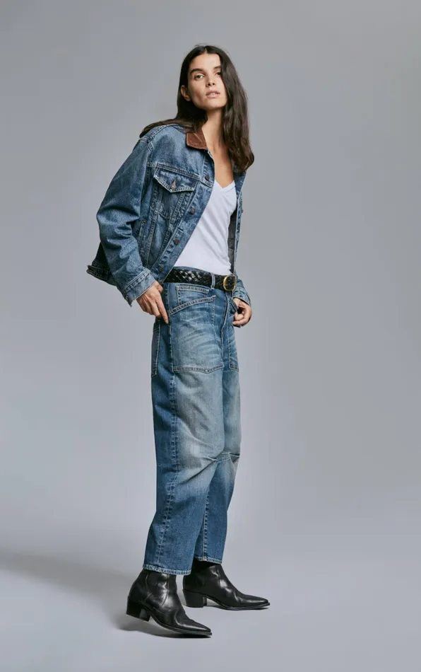 Women Denim Nili Lotan SHON JEAN Classic Wash