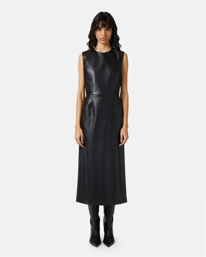 Women DRESSES AND SKIRTS Iceberg Faux Leather Sheath Dress