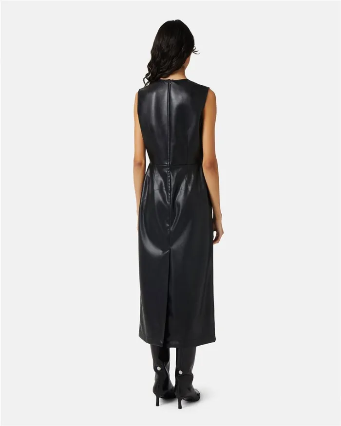 Women DRESSES AND SKIRTS Iceberg Faux Leather Sheath Dress Women DRESSES AND SKIRTS Iceberg Faux Leather Sheath Dress