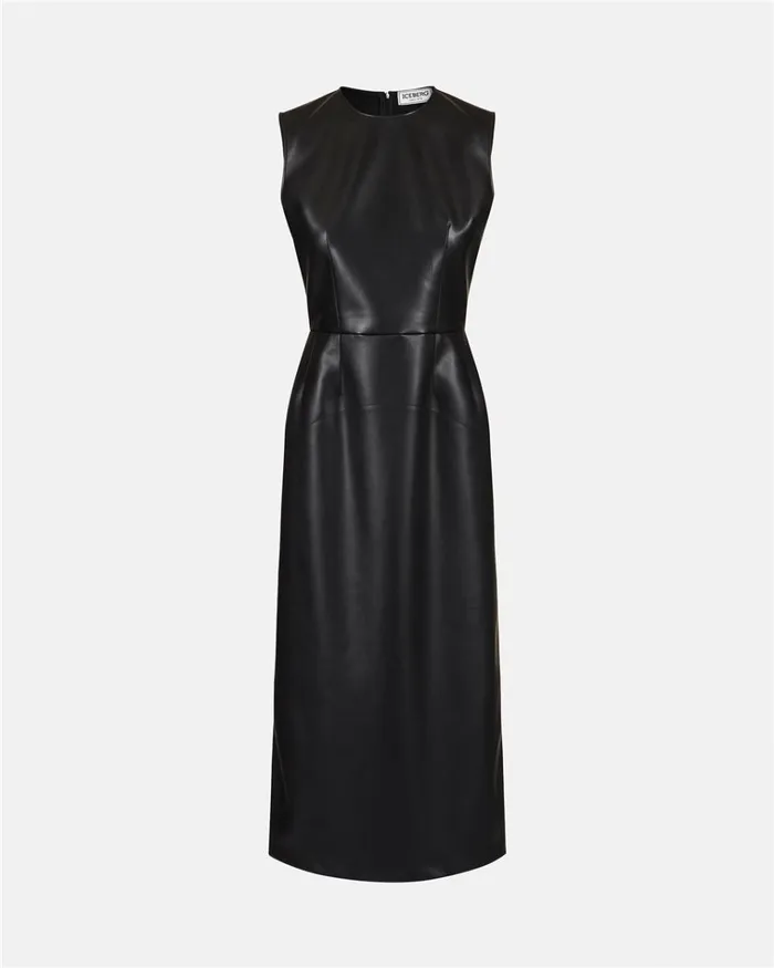 Women DRESSES AND SKIRTS Iceberg Faux Leather Sheath Dress Women DRESSES AND SKIRTS Iceberg Faux Leather Sheath Dress