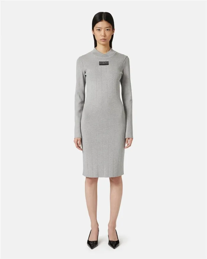 Women DRESSES AND SKIRTS Iceberg Stretch Dress With Logo
