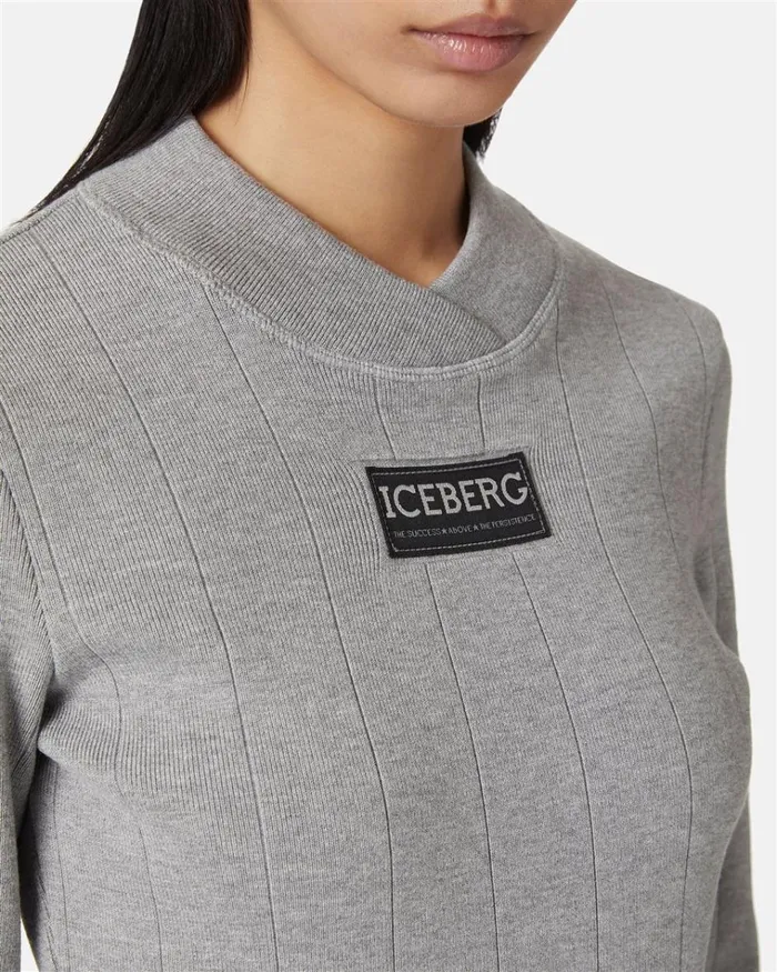 Women DRESSES AND SKIRTS Iceberg Stretch Dress With Logo