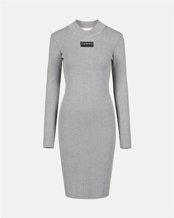 Women DRESSES AND SKIRTS Iceberg Stretch Dress With Logo