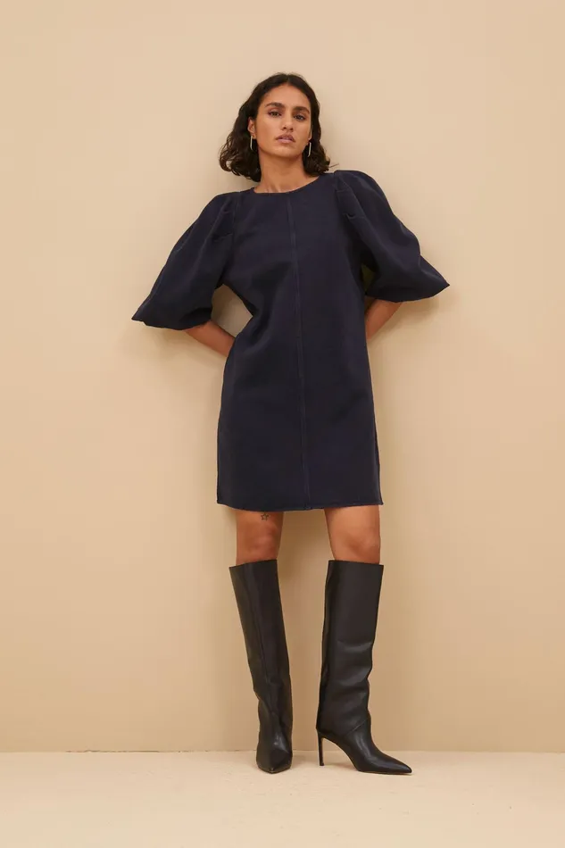 Women Dresses Bybar Zasu Twill Dress Graphite