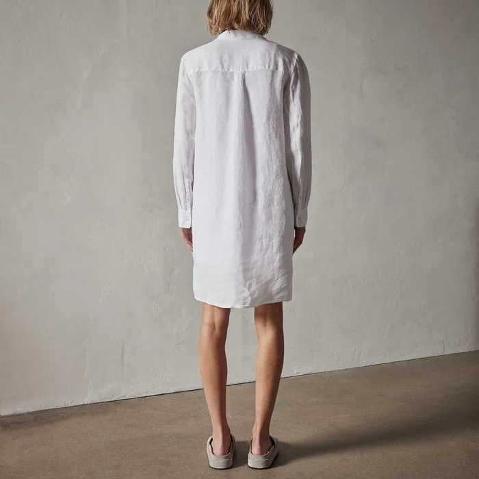 Women DressesJumpsuits James Perse Lightweight Linen Shirt Dress White
