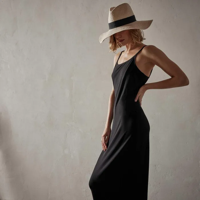 Women DressesJumpsuits James Perse Matte Jersey Tank Dress Black