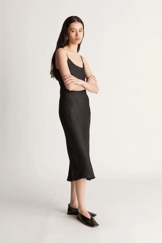 Women Dresses Lee Mathews Eden Slip Dress Black