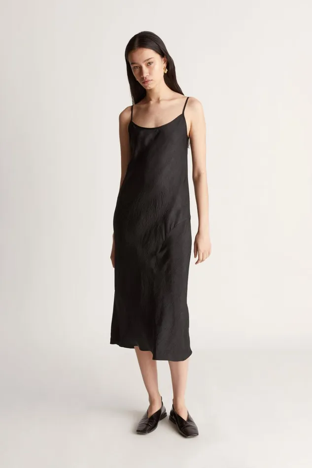 Women Dresses Lee Mathews Eden Slip Dress Black