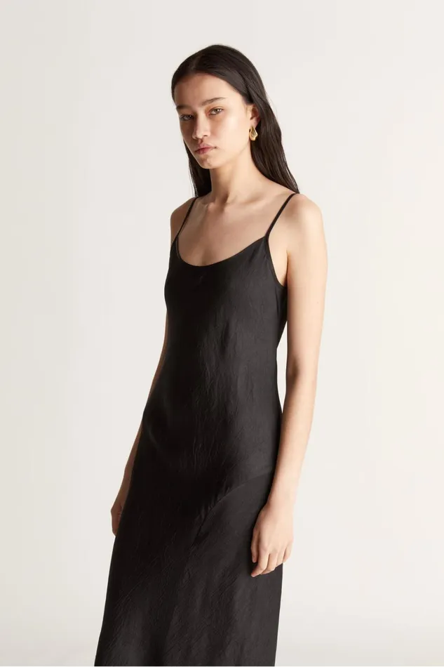 Women Dresses Lee Mathews Eden Slip Dress Black