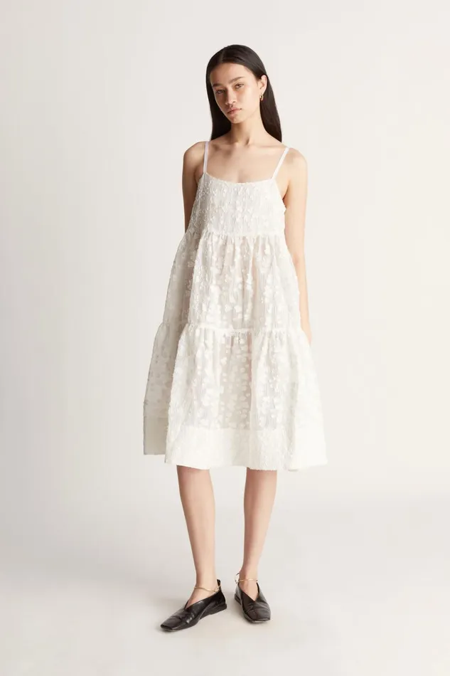 Women Dresses Lee Mathews Toulouse Dress White