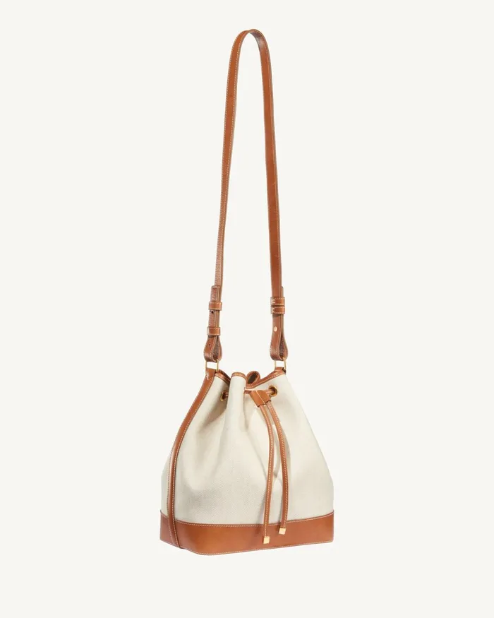 Women Handbags Nili Lotan BRIGITTE BUCKET BAG Naturalblackgold Hw