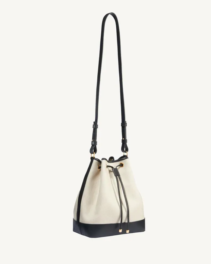 Women Handbags Nili Lotan BRIGITTE BUCKET BAG Naturalblackgold Hw
