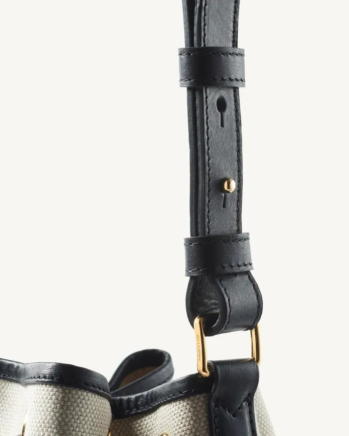 Women Handbags Nili Lotan BRIGITTE BUCKET BAG Naturalblackgold Hw