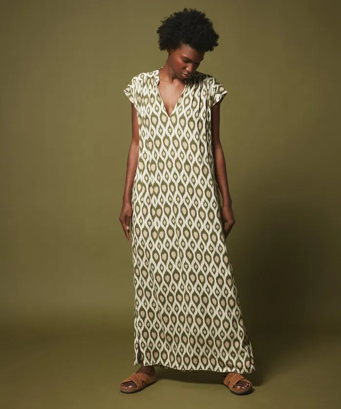 Women Hartford Dresses Army Ikat Regate Dress