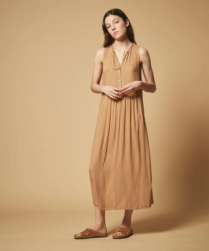 Women Hartford Dresses Peanut Striped Renoir Dress