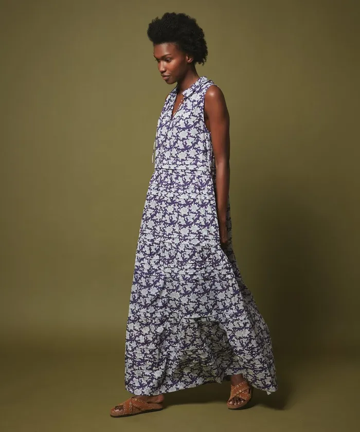 Women Hartford Dresses Randa Long Dress With Flowers