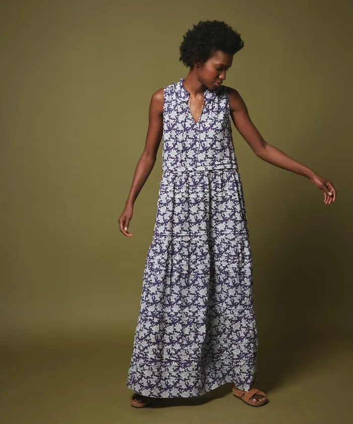 Women Hartford Dresses Randa Long Dress With Flowers