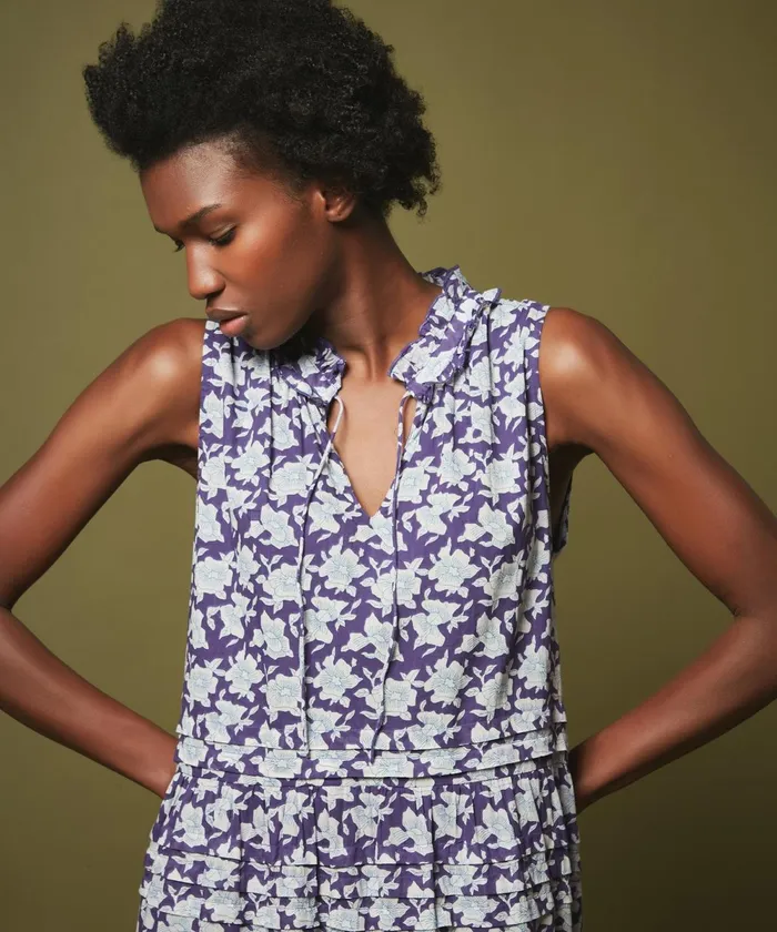 Women Hartford Dresses Randa Long Dress With Flowers