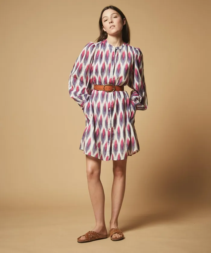 Women Hartford Dresses Ready Fuchsia Ikat Dress
