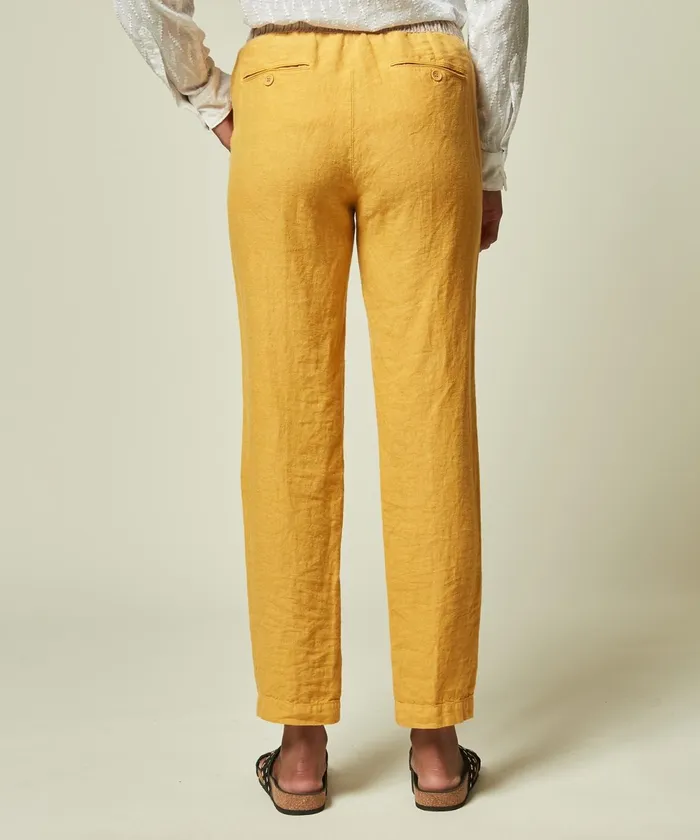 Women Hartford Pants Honey Linen Pirouette Pants