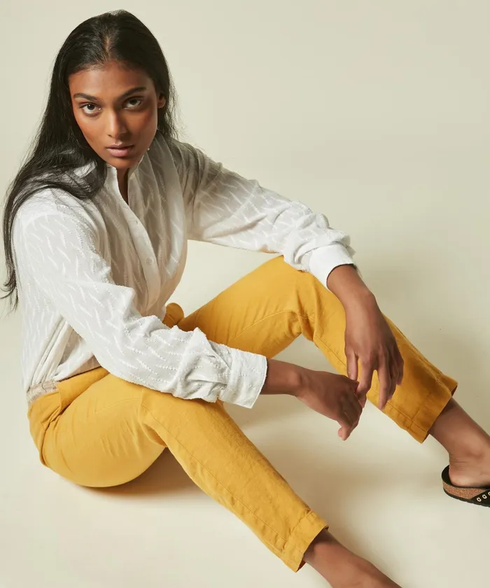 Women Hartford Pants Honey Linen Pirouette Pants