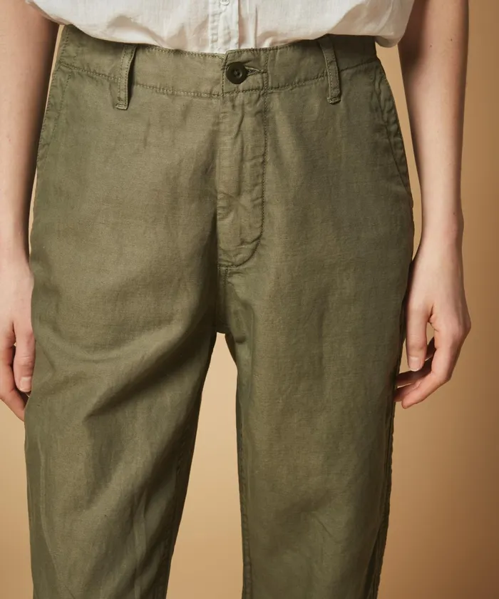 Women Hartford Pants Paint Army Cotton Linen Pants