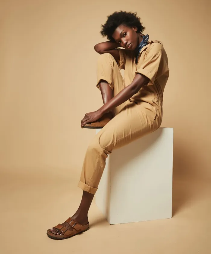 Women Hartford Pants Pepa Jumpsuit Dune Cotton Voile