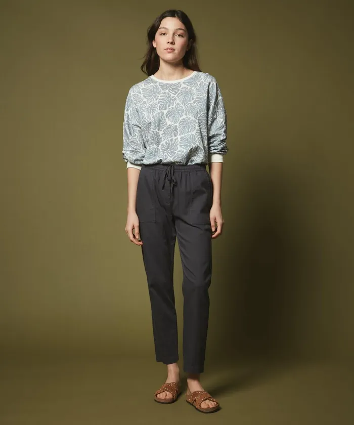 Women Hartford Pants Philemon Graphite Cotton Drill Pants