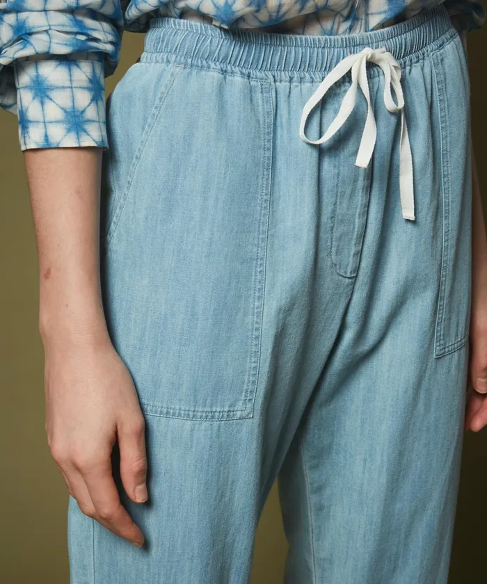 Women Hartford Pants Philemon Indigo Chambray Pants