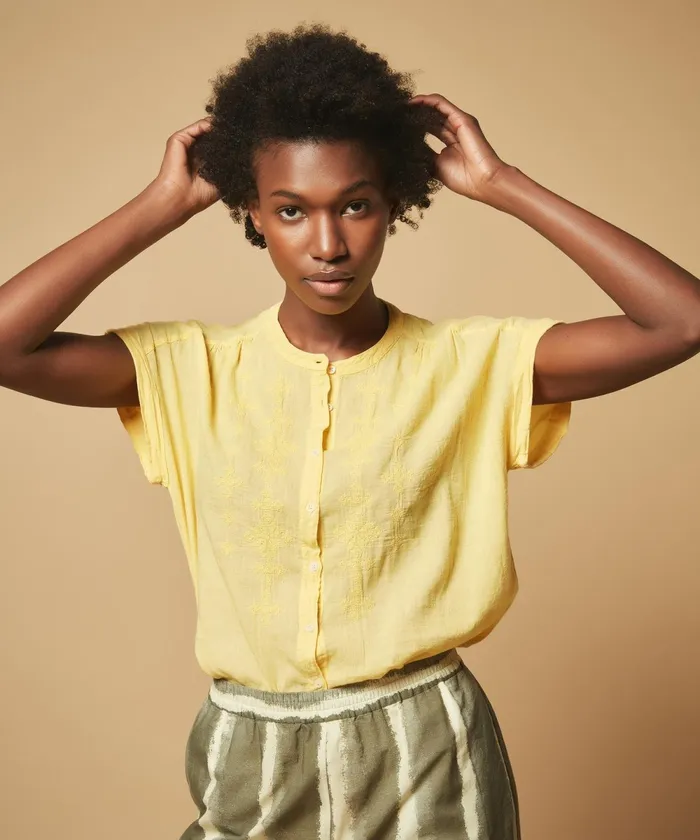 Women Hartford TShirts Double Fabric Lemon Tejjy Shirt