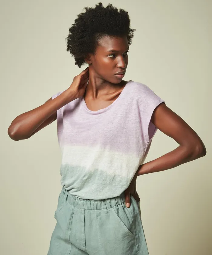 Women Hartford TShirts Orchid And Eucalyptus Dip Dyed Tegwen TShirt