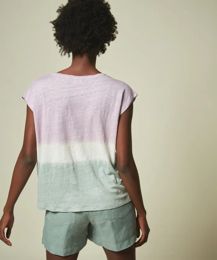 Women Hartford TShirts Orchid And Eucalyptus Dip Dyed Tegwen TShirt