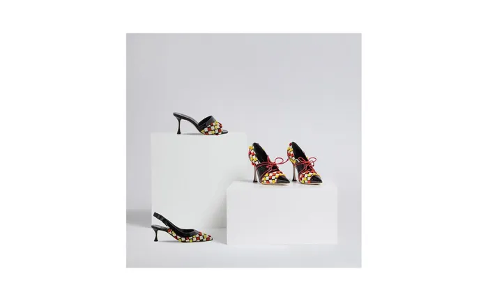 Women High Heels Manolo Blahnik POWEL Black And White Snakeskin Checkerboard Pumps Women High Heels Manolo Blahnik POWEL Black And White Snakeskin Checkerboard Pumps
