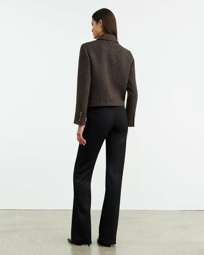 Women Jackets and Blazers Nili Lotan PAOLA JACKET Bark Herringbone