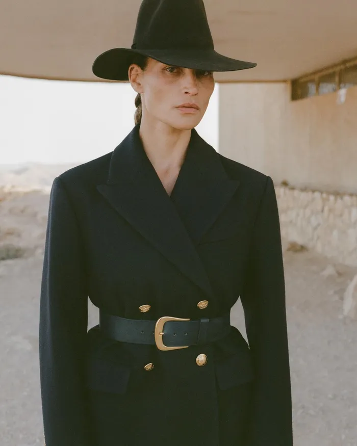 Women Jackets and Blazers Nili Lotan VIANNEY COAT Dark Navy
