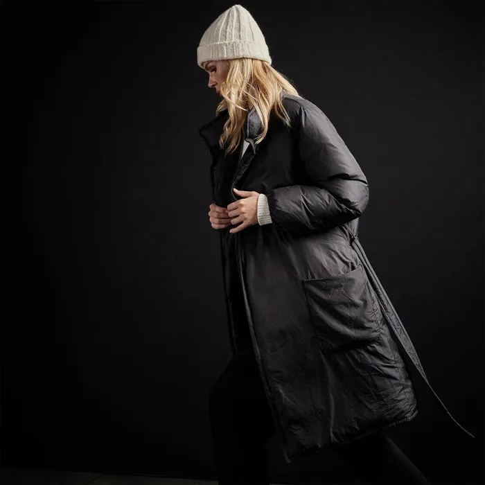 Women JacketsOuterwear James Perse Down Duvet Coat Black