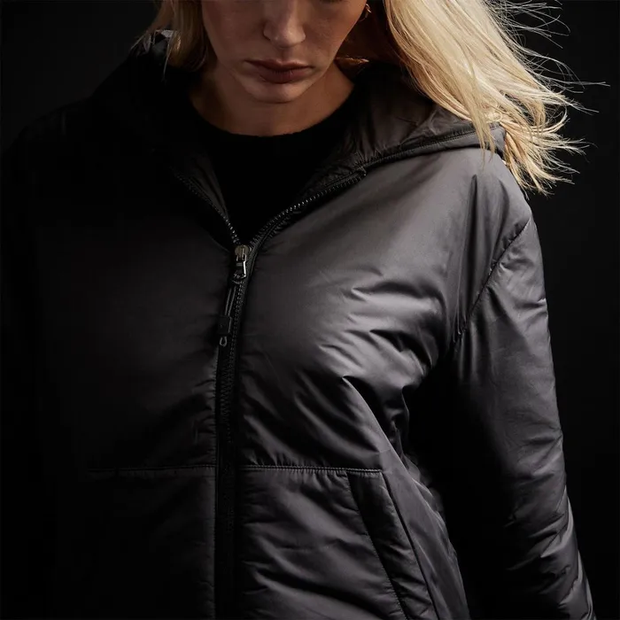 Women JacketsOuterwear James Perse Hooded Puffer Black