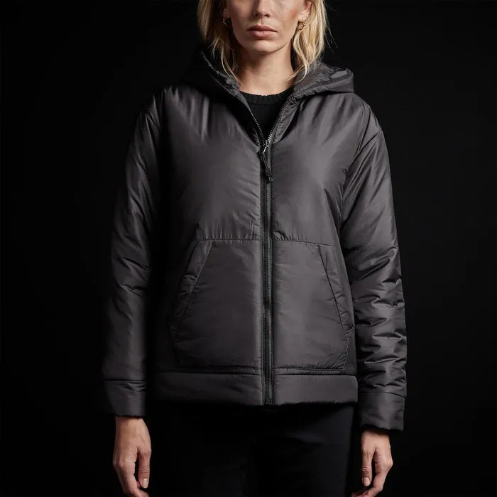 Women JacketsOuterwear James Perse Hooded Puffer Black