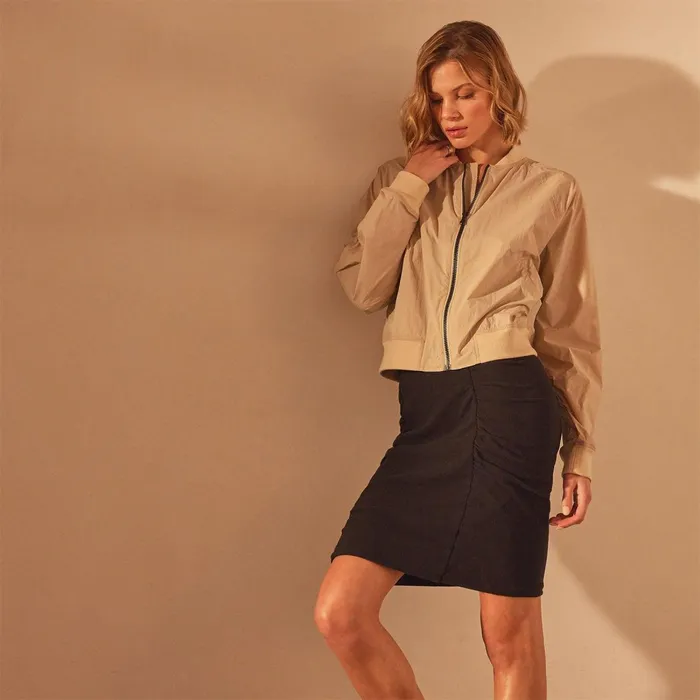 Women JacketsOuterwear James Perse Lightweight Bomber Jacket Sand
