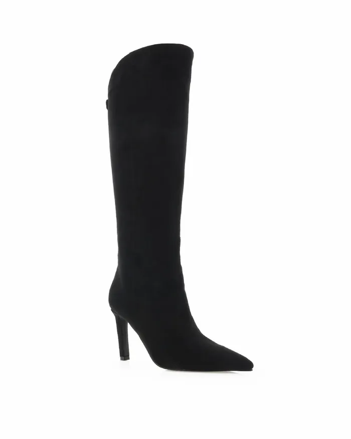 Women Knee High Boots Billini QUENNA 8211 BLACK SUEDE